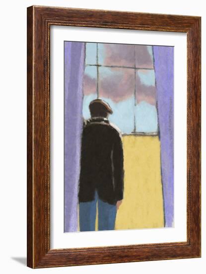 World Goes By, 2023 (Digital)-Roberta Murray-Framed Giclee Print