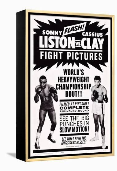 World Heavyweight Championship Bout: Charles 'Sonny' Liston Vs. Cassius Clay-null-Framed Stretched Canvas