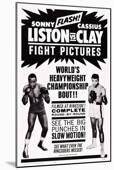 World Heavyweight Championship Bout: Charles 'Sonny' Liston Vs. Cassius Clay-null-Mounted Art Print