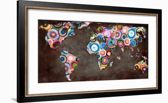 World in circles-Joannoo-Framed Art Print