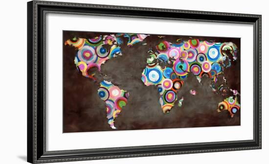 World in circles-Joannoo-Framed Art Print