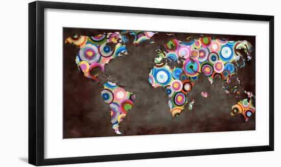 World in circles-Joannoo-Framed Art Print