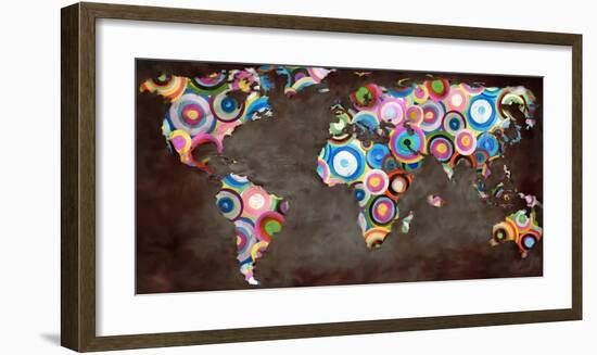 World in circles-Joannoo-Framed Art Print