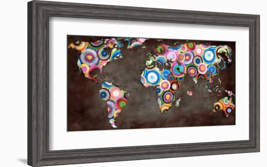 World in circles-Joannoo-Framed Art Print