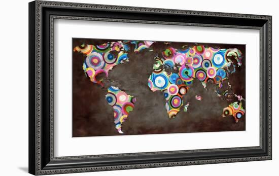World in circles-Joannoo-Framed Art Print