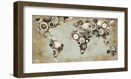 World in motion-Joannoo-Framed Art Print