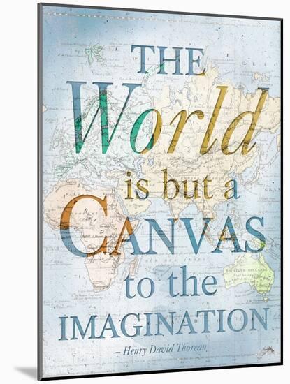 World is a Canvas-Elizabeth Medley-Mounted Art Print