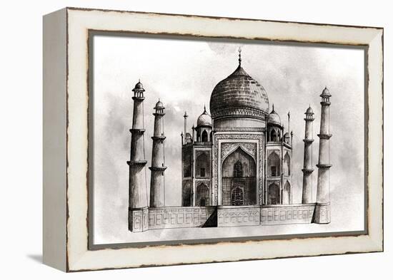 World Landmarks IV-Grace Popp-Framed Stretched Canvas