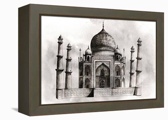 World Landmarks IV-Grace Popp-Framed Stretched Canvas