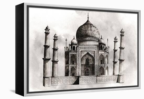 World Landmarks IV-Grace Popp-Framed Stretched Canvas