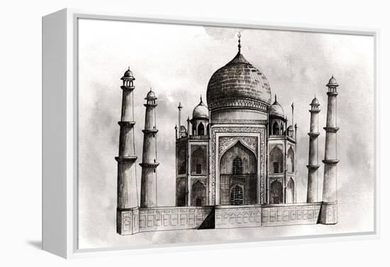 World Landmarks IV-Grace Popp-Framed Stretched Canvas