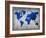 World  Map 10-NaxArt-Framed Art Print