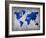 World  Map 10-NaxArt-Framed Art Print