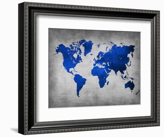 World  Map 10-NaxArt-Framed Art Print