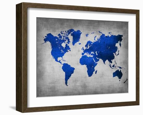 World  Map 10-NaxArt-Framed Art Print