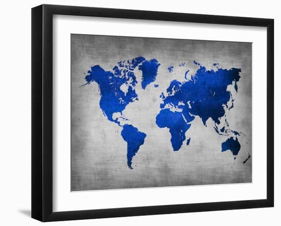 World  Map 10-NaxArt-Framed Art Print