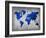 World  Map 10-NaxArt-Framed Art Print