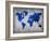 World  Map 10-NaxArt-Framed Art Print