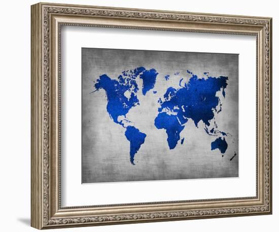 World  Map 10-NaxArt-Framed Art Print