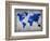 World  Map 10-NaxArt-Framed Art Print