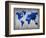 World  Map 10-NaxArt-Framed Art Print