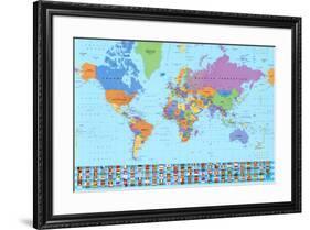 World Map (2003)-null-Framed Art Print