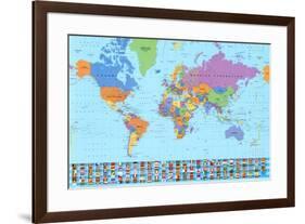 World Map (2003)-null-Framed Art Print