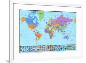 World Map (2003)-null-Framed Art Print