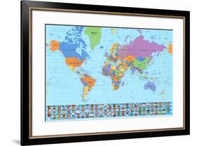 World Map (2003)-null-Framed Art Print