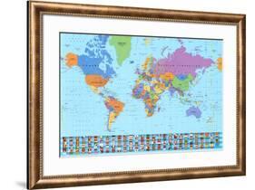 World Map (2003)-null-Framed Art Print