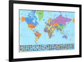 World Map (2003)-null-Framed Art Print