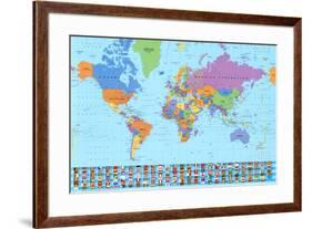 World Map (2003)-null-Framed Art Print