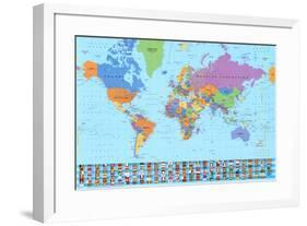 World Map (2003)-null-Framed Art Print