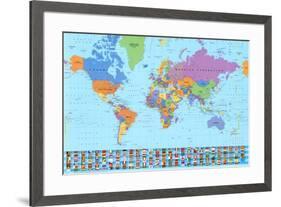 World Map (2003)-null-Framed Art Print