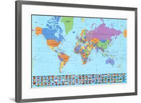World Map (2003)-null-Framed Art Print