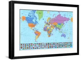 World Map (2003)-null-Framed Art Print