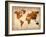 World  Map 7-NaxArt-Framed Art Print