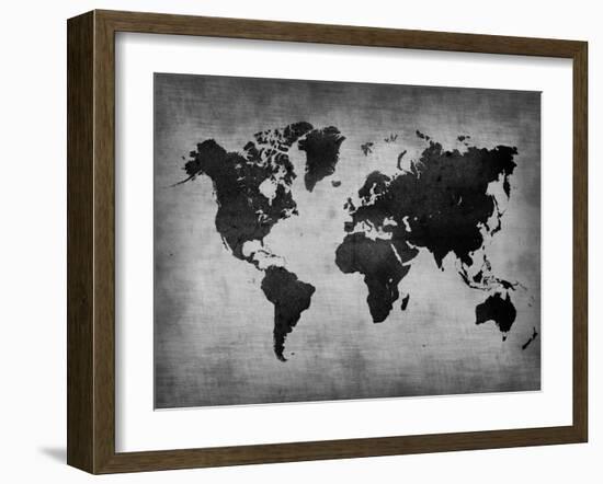 World  Map 8-NaxArt-Framed Art Print