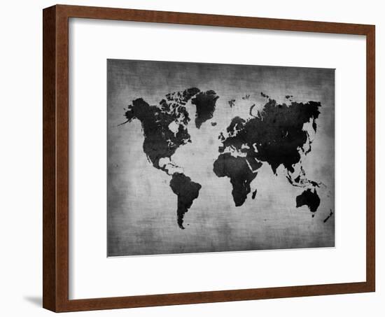 World  Map 8-NaxArt-Framed Art Print