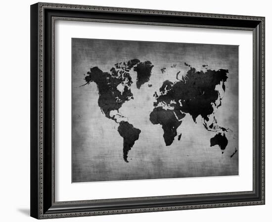 World  Map 8-NaxArt-Framed Art Print