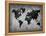 World  Map 8-NaxArt-Framed Stretched Canvas