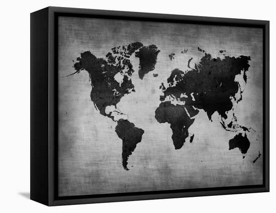 World  Map 8-NaxArt-Framed Stretched Canvas