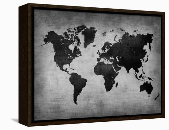 World  Map 8-NaxArt-Framed Stretched Canvas