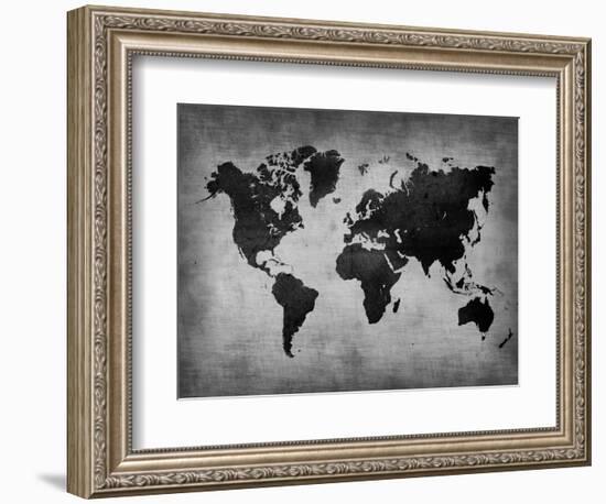 World  Map 8-NaxArt-Framed Art Print