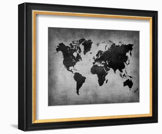 World  Map 8-NaxArt-Framed Art Print