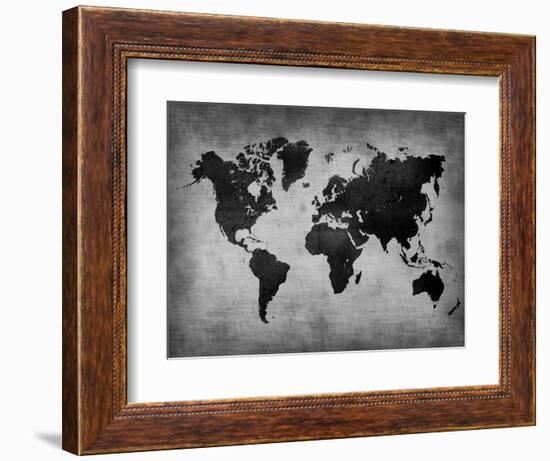 World  Map 8-NaxArt-Framed Art Print