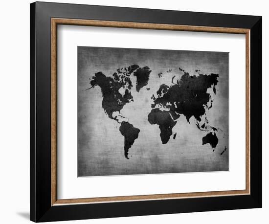 World  Map 8-NaxArt-Framed Art Print