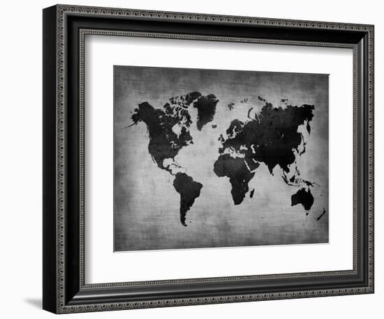 World  Map 8-NaxArt-Framed Art Print