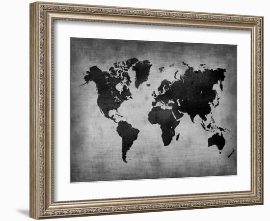 World  Map 8-NaxArt-Framed Art Print