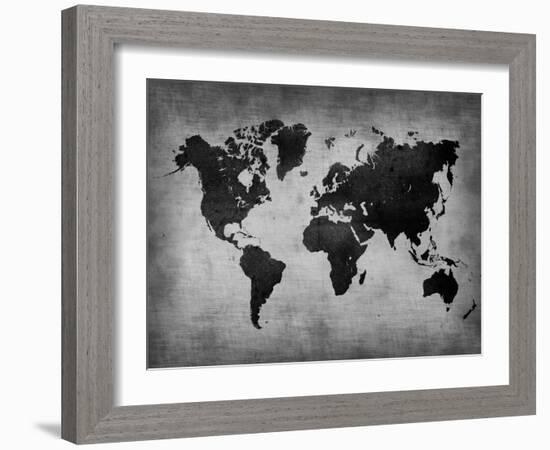 World  Map 8-NaxArt-Framed Art Print